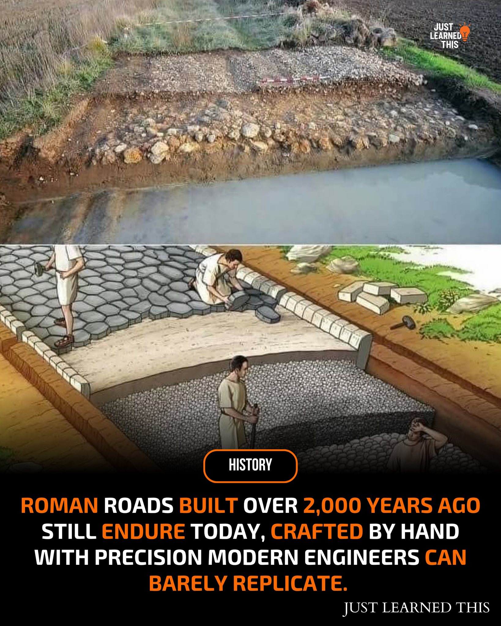 Just - Over two thousand years ago, the Romans engineered roads so ...