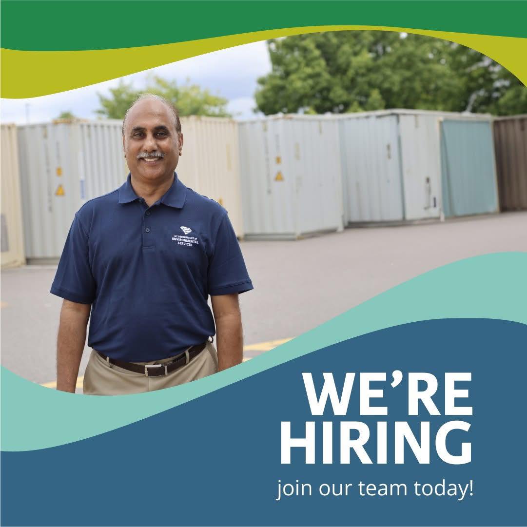 🚨 We're hiring!... - SC Department of Environmental Services | Facebook