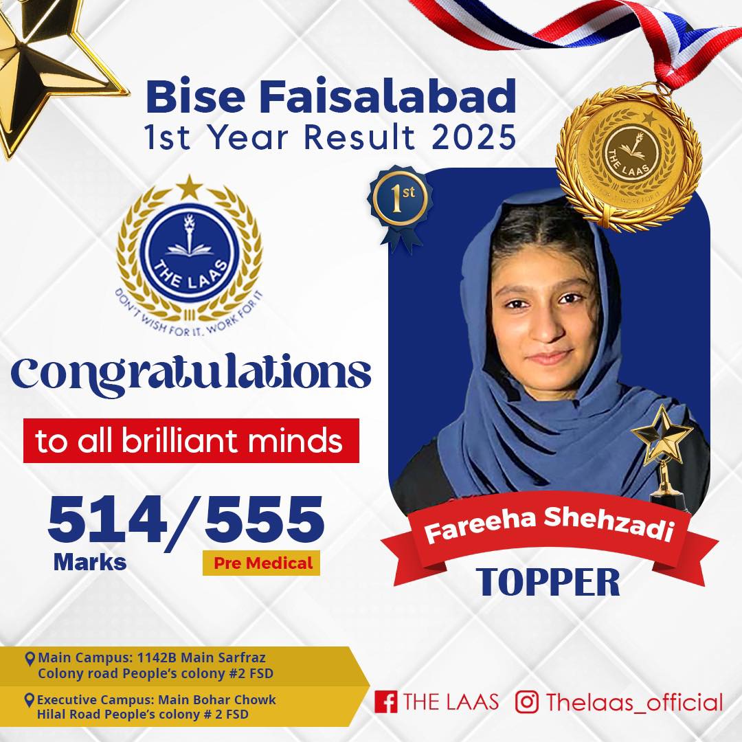 The LAAS - Topper of The LAAS 💯 🏆 Proud Moment for THE LAAS Academy! 🏆 ...