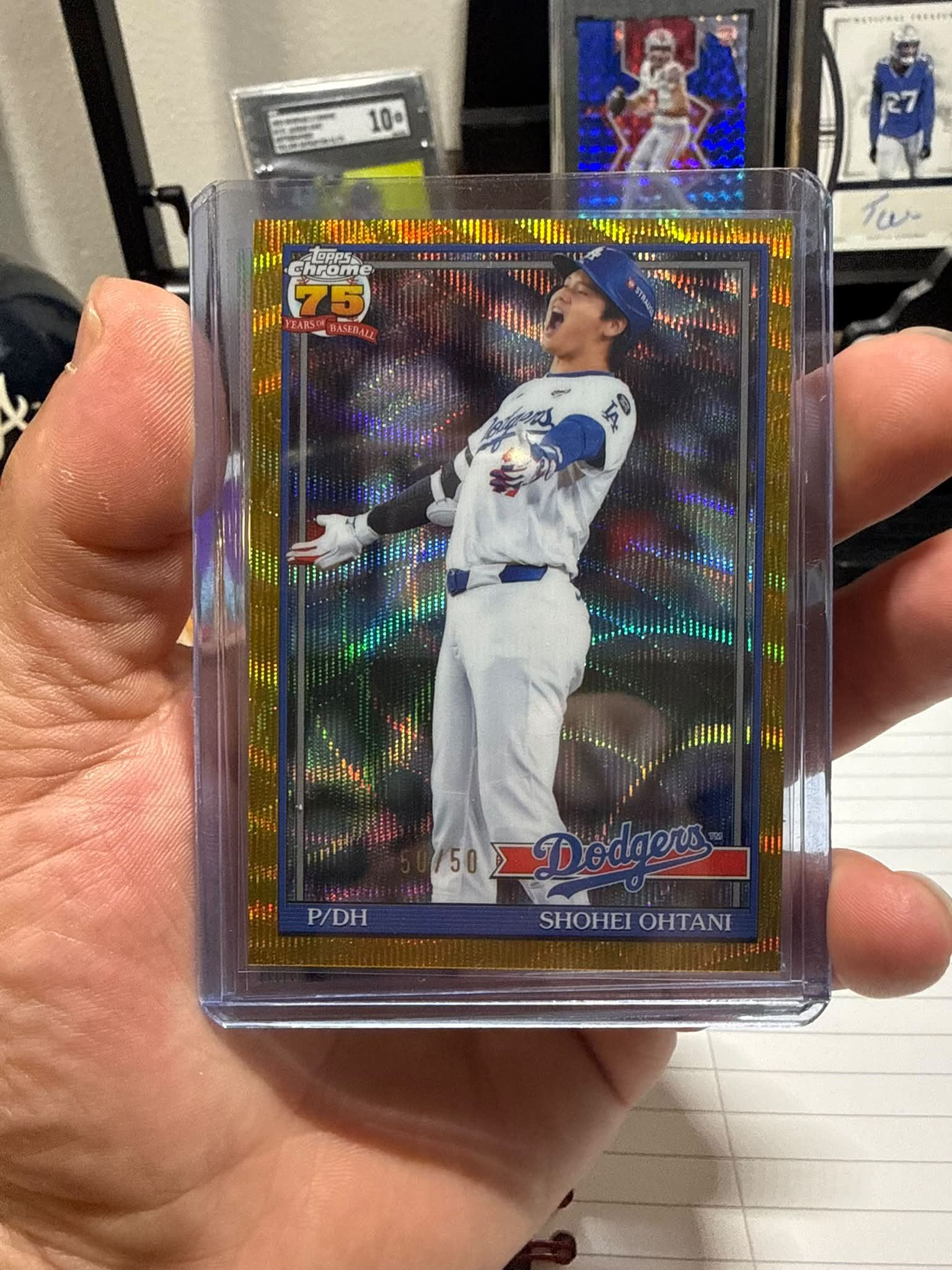 MISSION ACCOMPLISHED: This collector has completed his Shohei