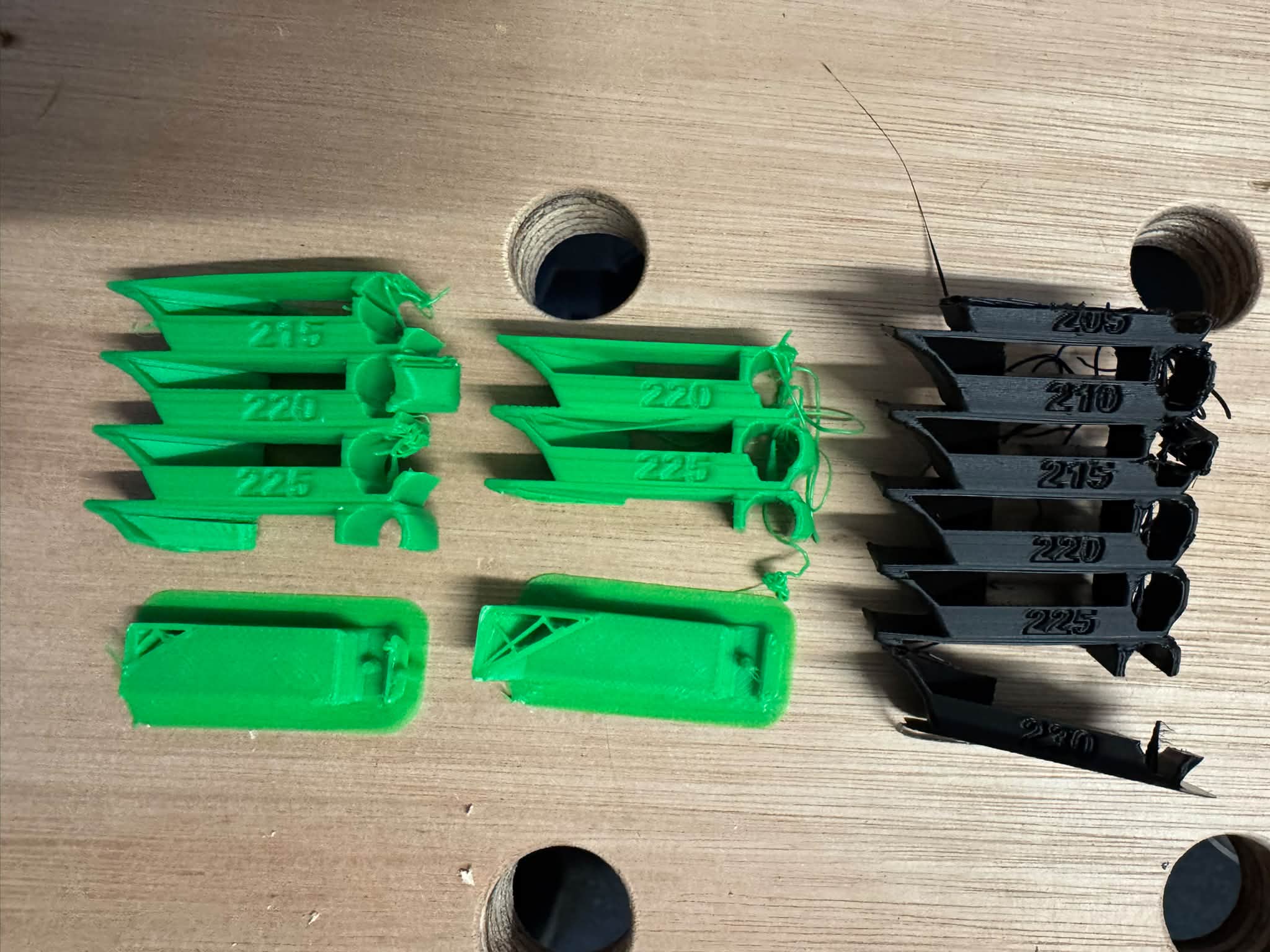 Why is my Bambu Lab X2D temperature tower falling over with PLA