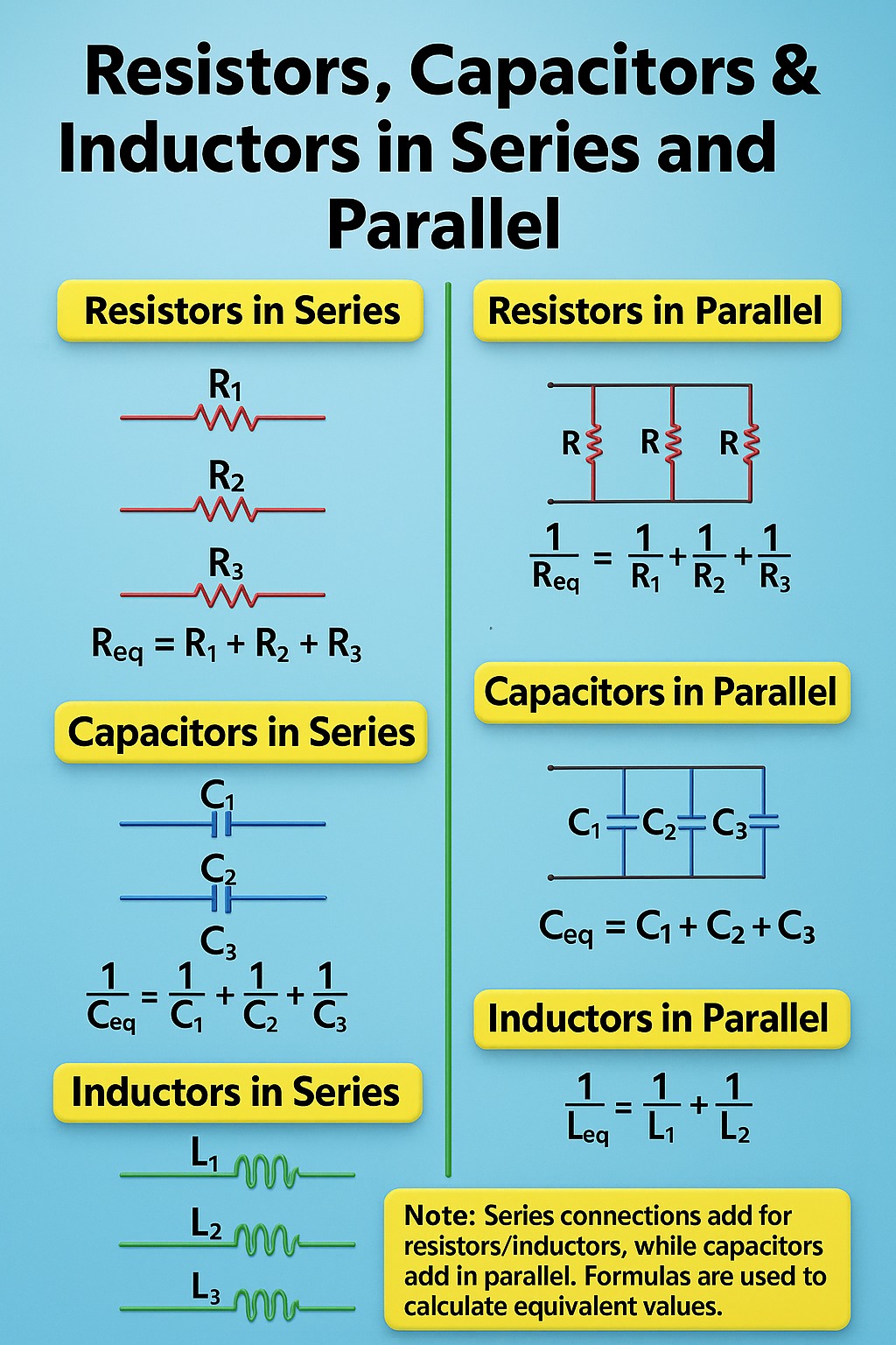 Invent - Resistor, Capacitors & Inductors in Series and Parallel # ...