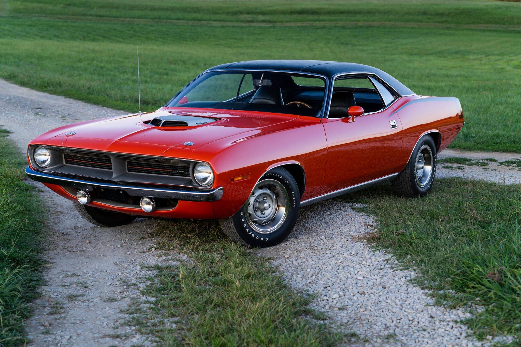 The 1970 Plymouth Hemi Cuda Sox & Martin Drag Car sells for a 