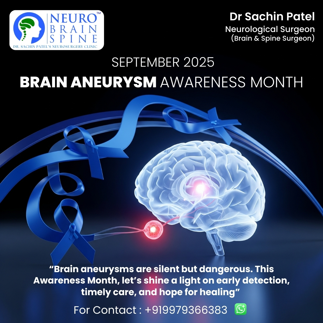 Dr - 🧠💙 September is Brain Aneurysm Awareness Month 💙🧠 A brain aneurysm ...