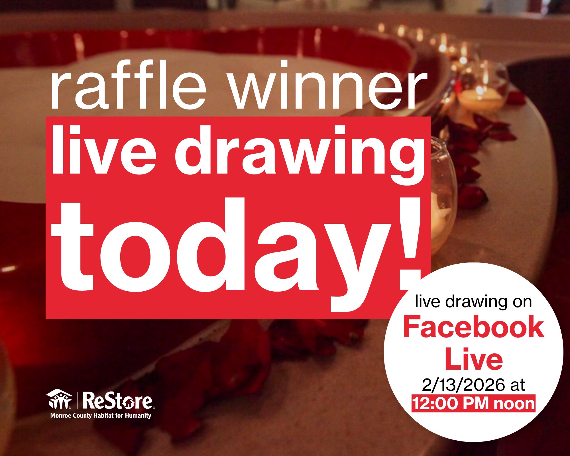 Monroe - 🎟️🛁 LIVE DRAWING for our Iconic Heart-Shaped Tub Raffle is ...