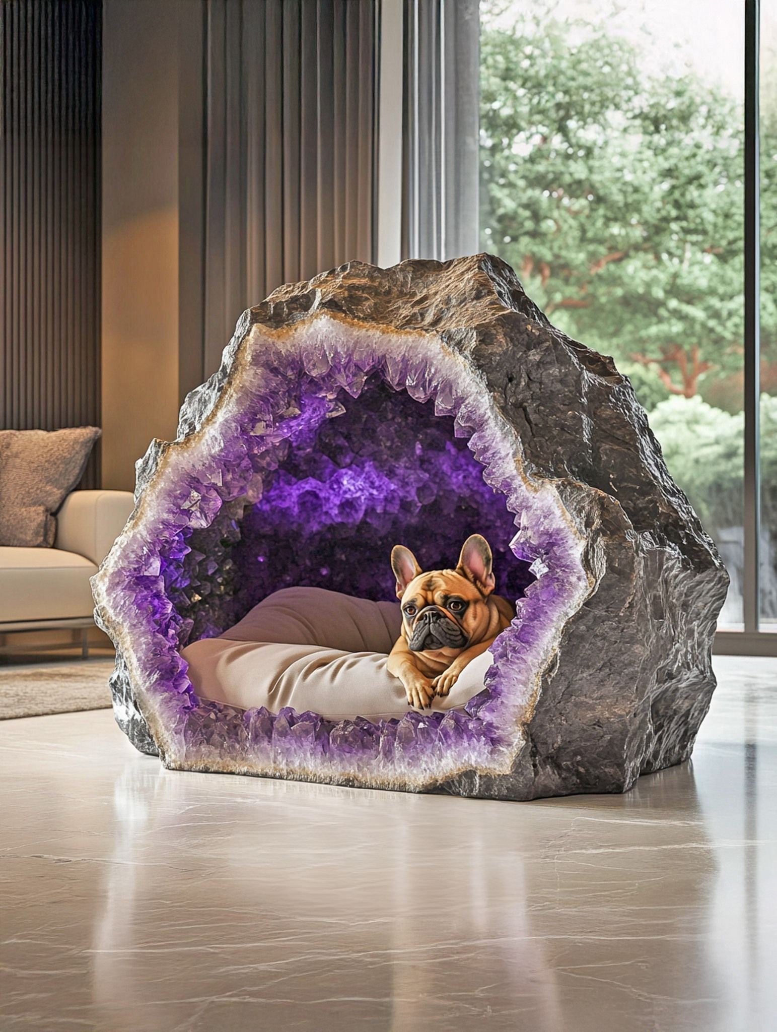 Style - Give your furry friend a royal retreat with this geode-inspired ...