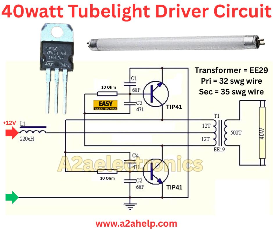 A2aelectronics - 40watt Tubelight Driver Circuit #tubelightdriver # ...