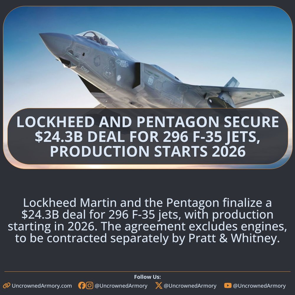 Uncrowned - Lockheed Martin and the Pentagon finalized a $24.3 billion ...