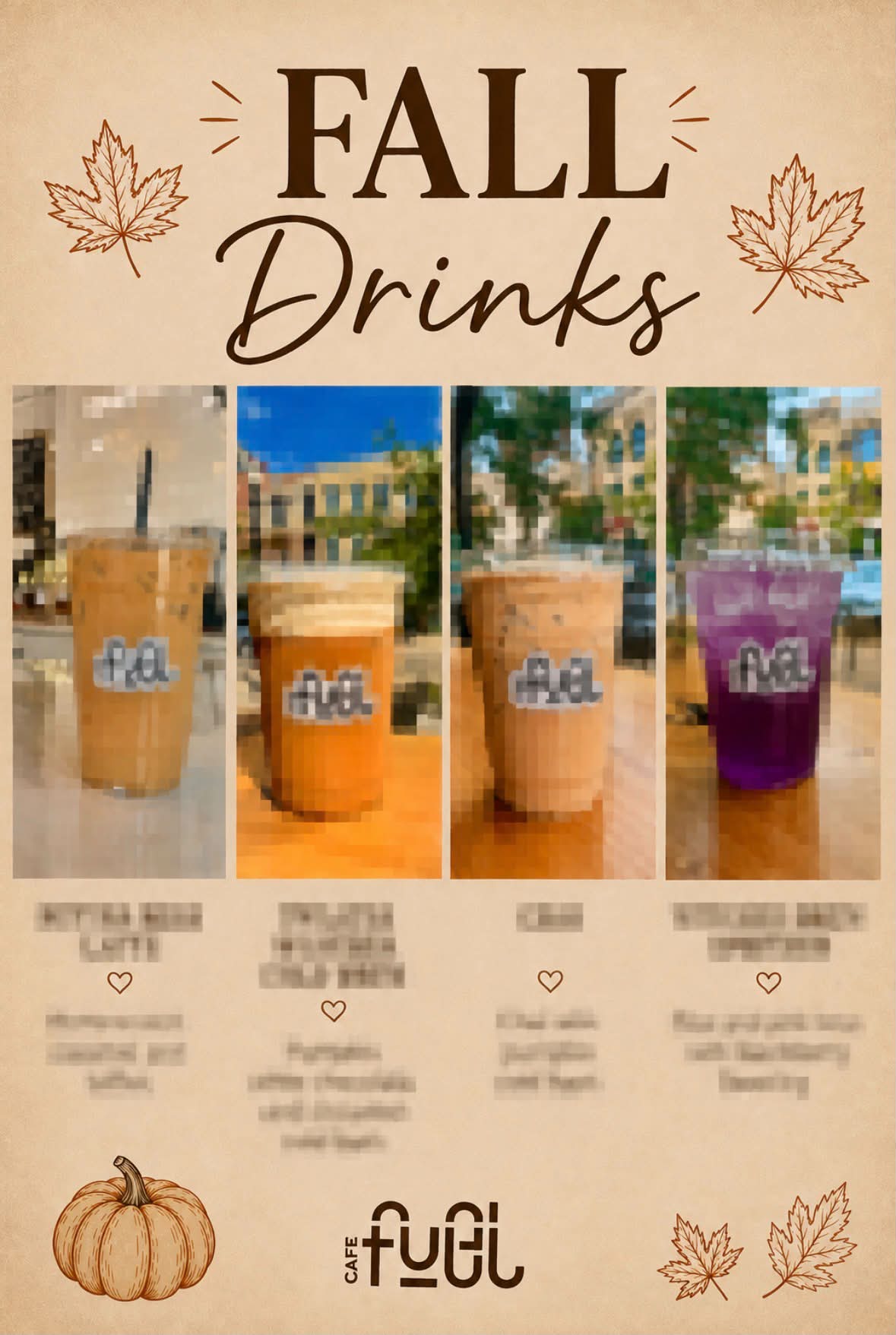 Cafe Fuel Jxn's fall lineup drops September 8th in Jackson, Michigan
