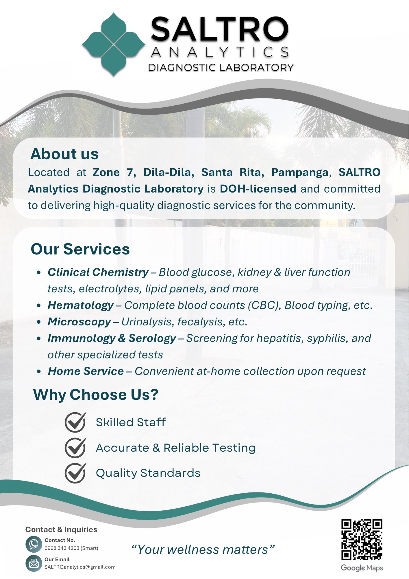 Saltro Analytics Diagnostic Laboratory | Santa Rita