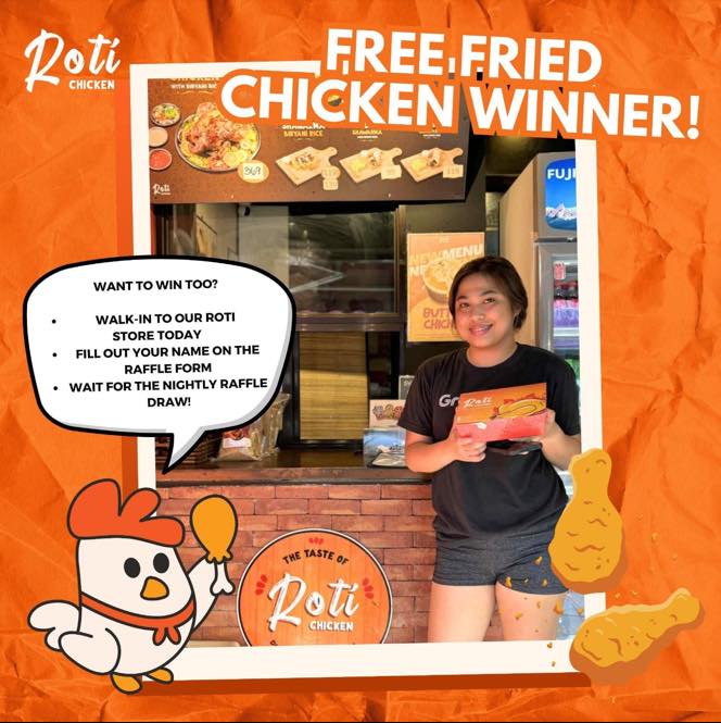 🎉 Our winner Ms. Yvette Oida just... - Roti Chicken Marikina | Facebook