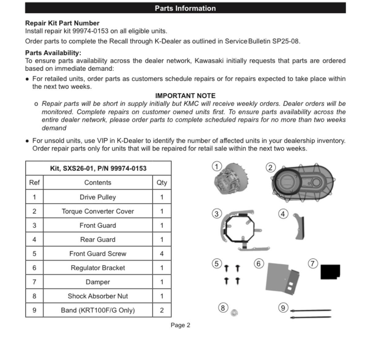 KAWASAKI Parts Manual H2 1972 Mach IV Replacement Spares Catalog List