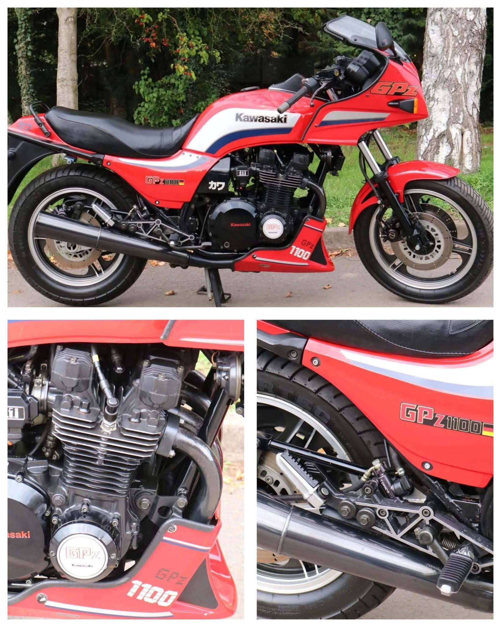 In 1984, the Kawasaki GPz 1100 (ZX1100-A2) and Suzuki GSX1100SE