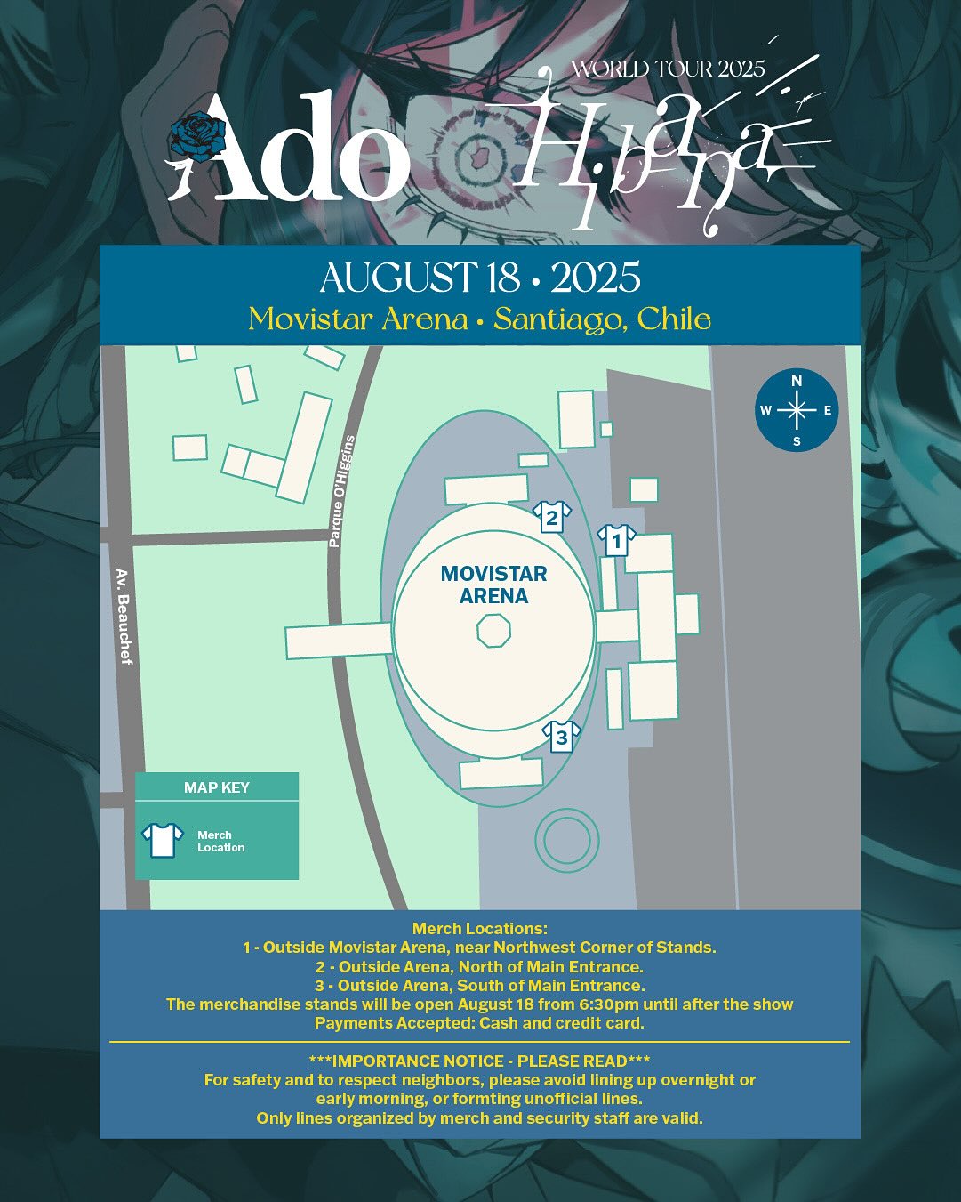 🎤 Baltimore & Chicago, are you ready? Ado WORLD TOUR 2025 “Hibana