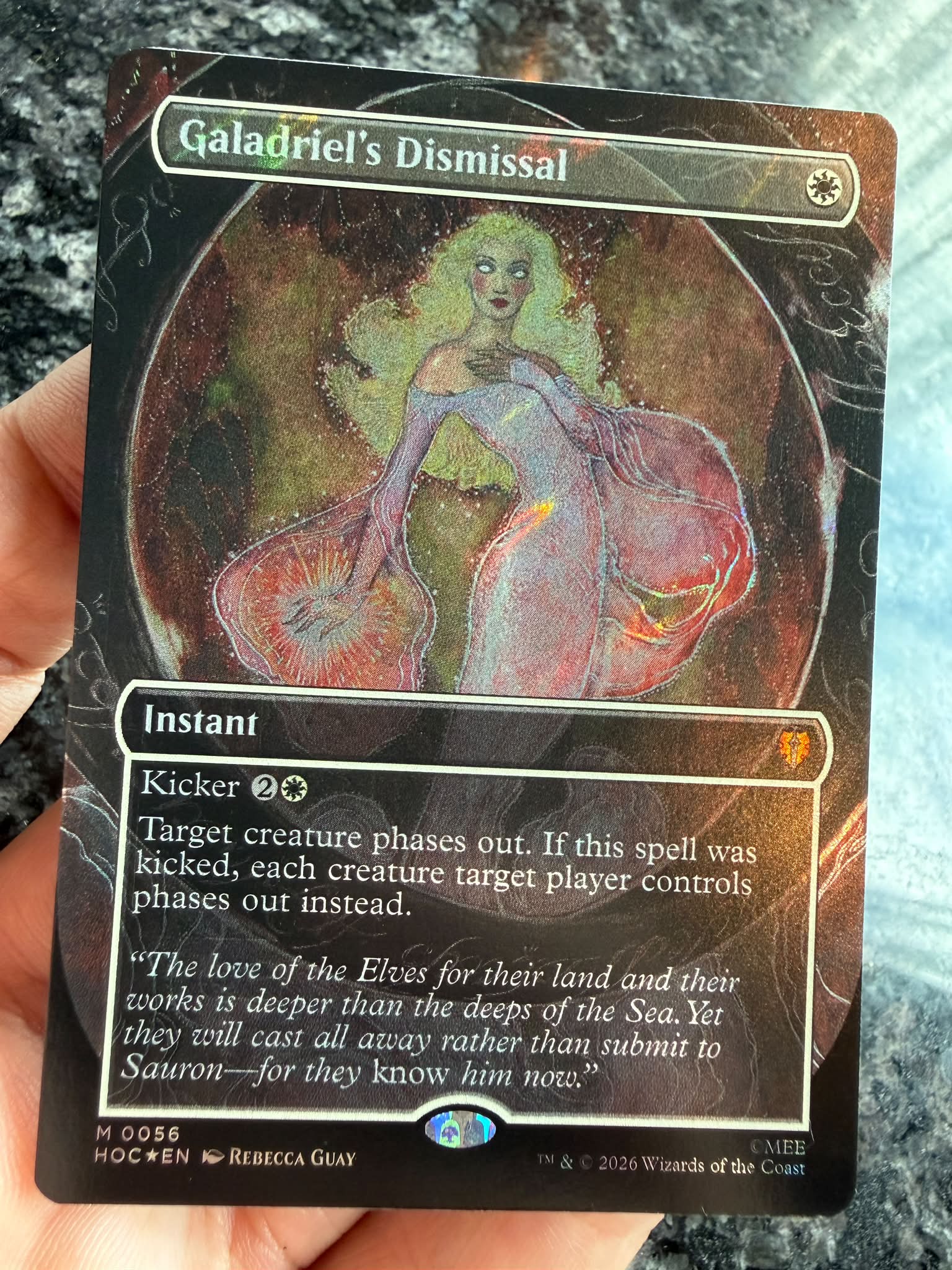 Pretty sure this Galadriel's Dismissal is the prettiest card in