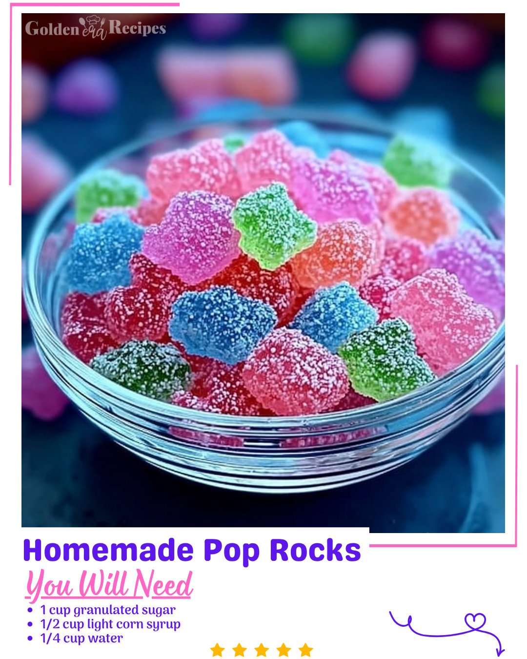 Golden - Homemade Pop Rocks Make your own Pop Rocks at home! Perfect ...