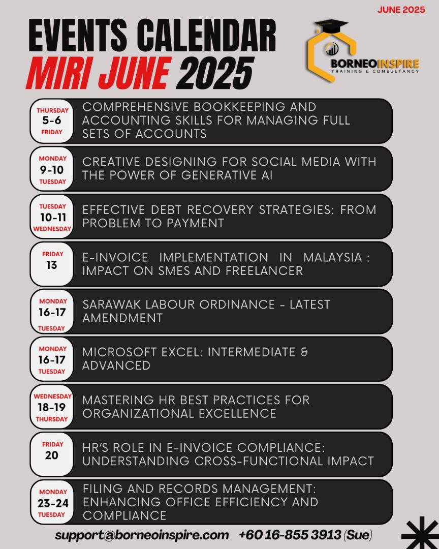 June... - BorneoInspire Training & Consultancy Sdn Bhd | Facebook