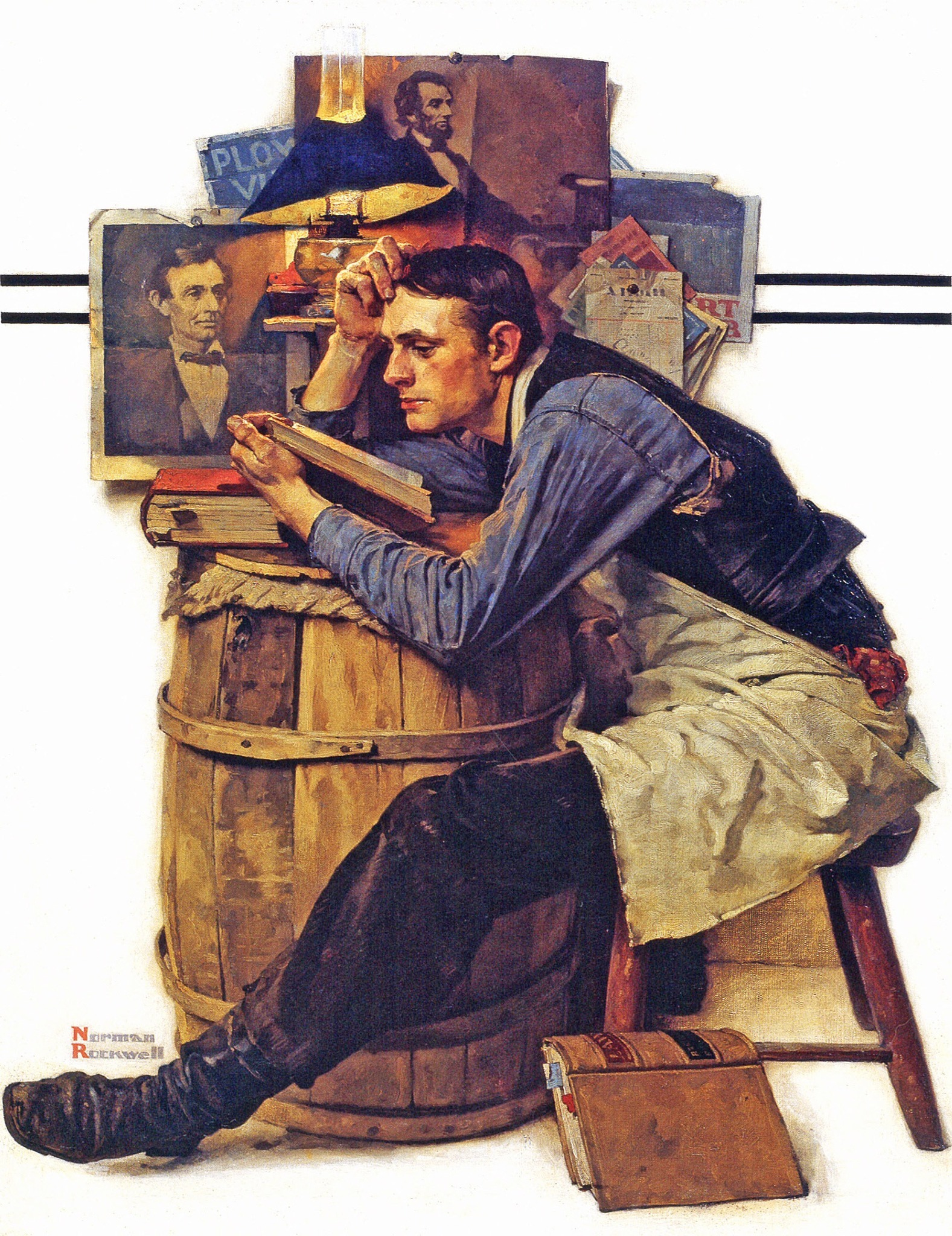 Saturday Evening Post 1927年1月ノーマンロックウェル First published #OnThisDay for the January 8, 1927 cover of The