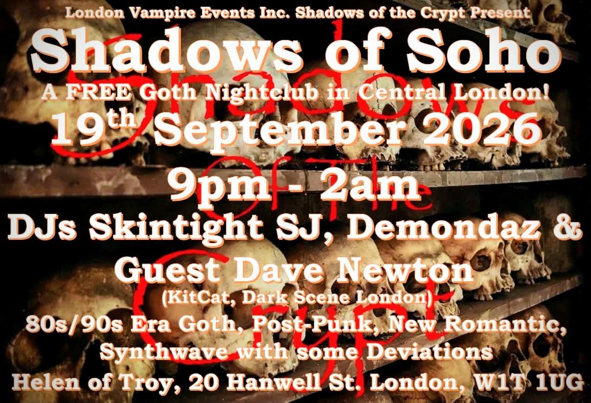 Shadows of the Crypt Nightclub... - London Vampire Events | Facebook