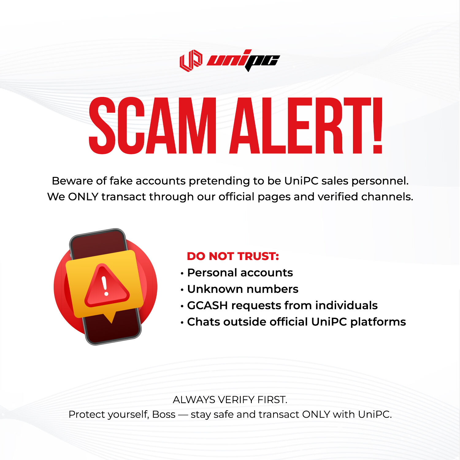 UniPC Naga - 🔔 Friendly Reminder, Boss! We’ve noticed a... | Facebook