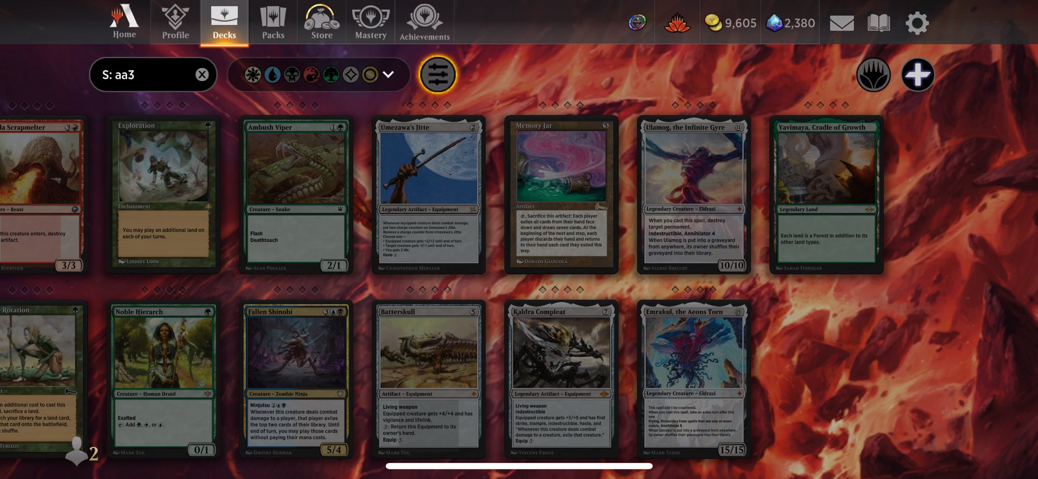Hidden MTG cards in set AA3