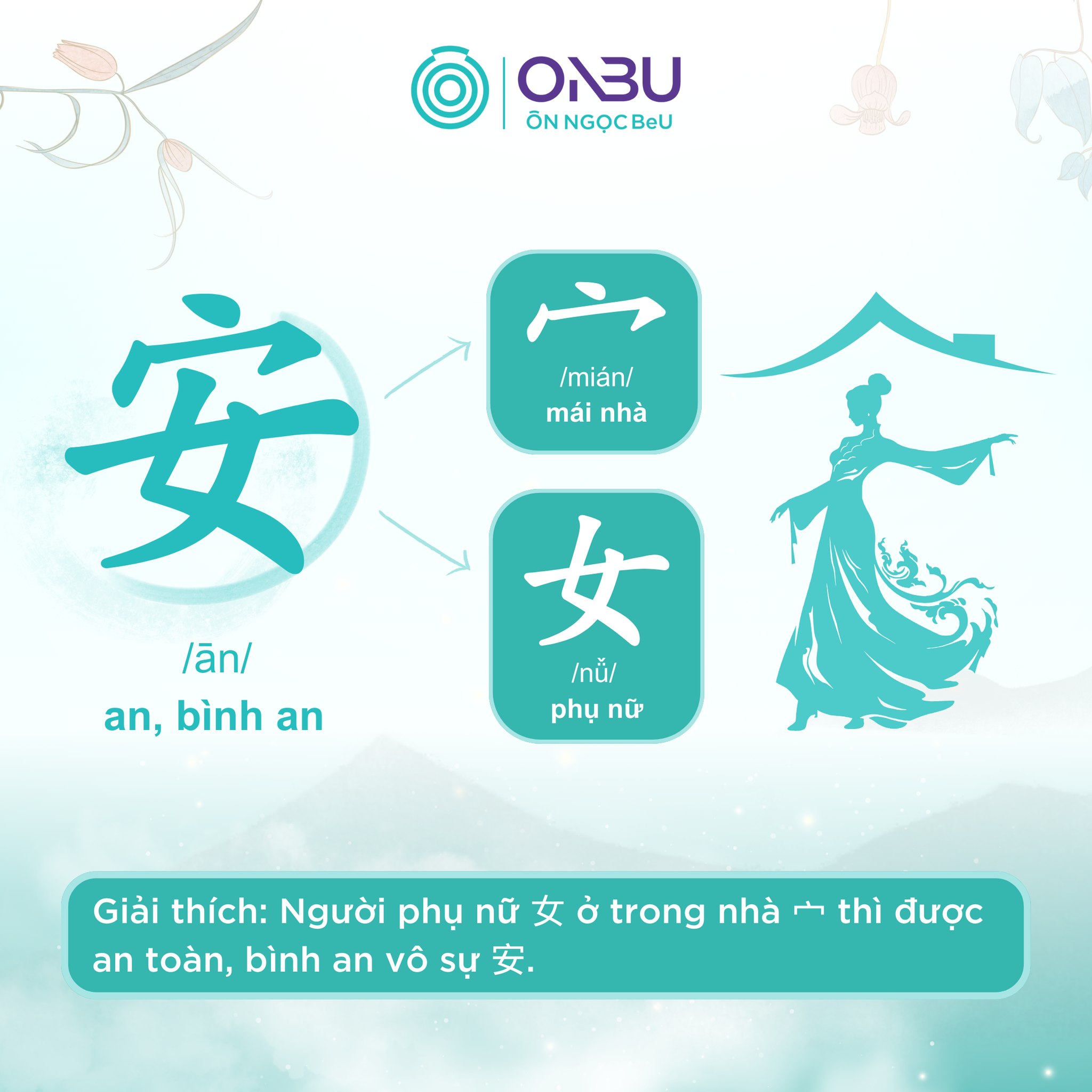 Học - [CHIẾT TỰ CHỮ HÁN] - HIỂU SÂU CHỮ 安 🔥 Chữ 安 (ān) có nghĩa là bình ...