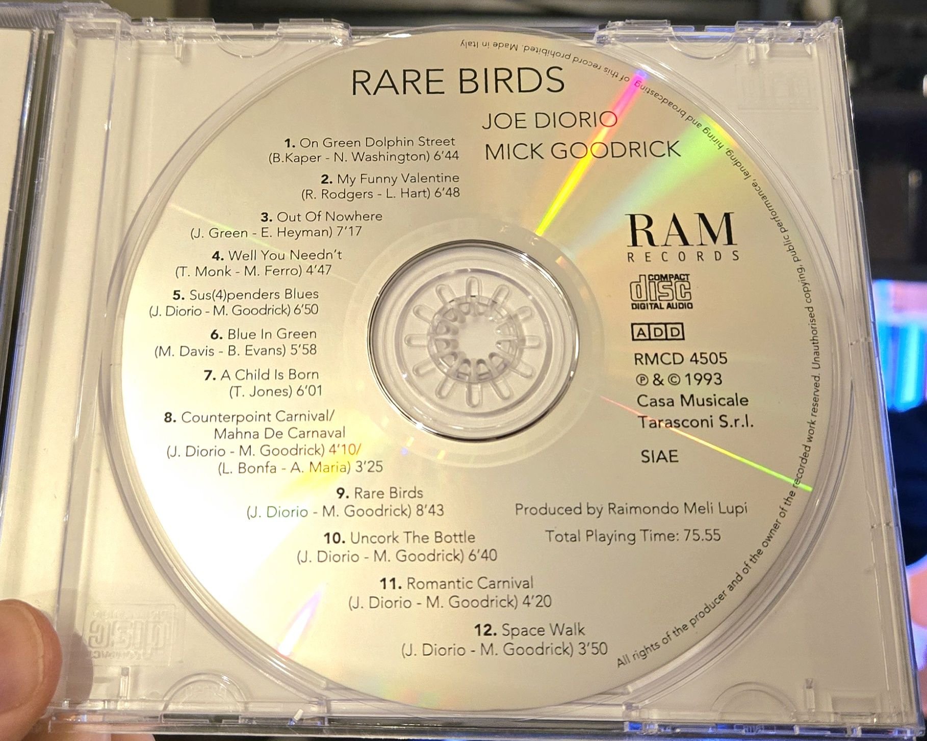 Рансецоло RARE BIRDS JOE DIORIO MICK GOODRICK On Green Dolphin 