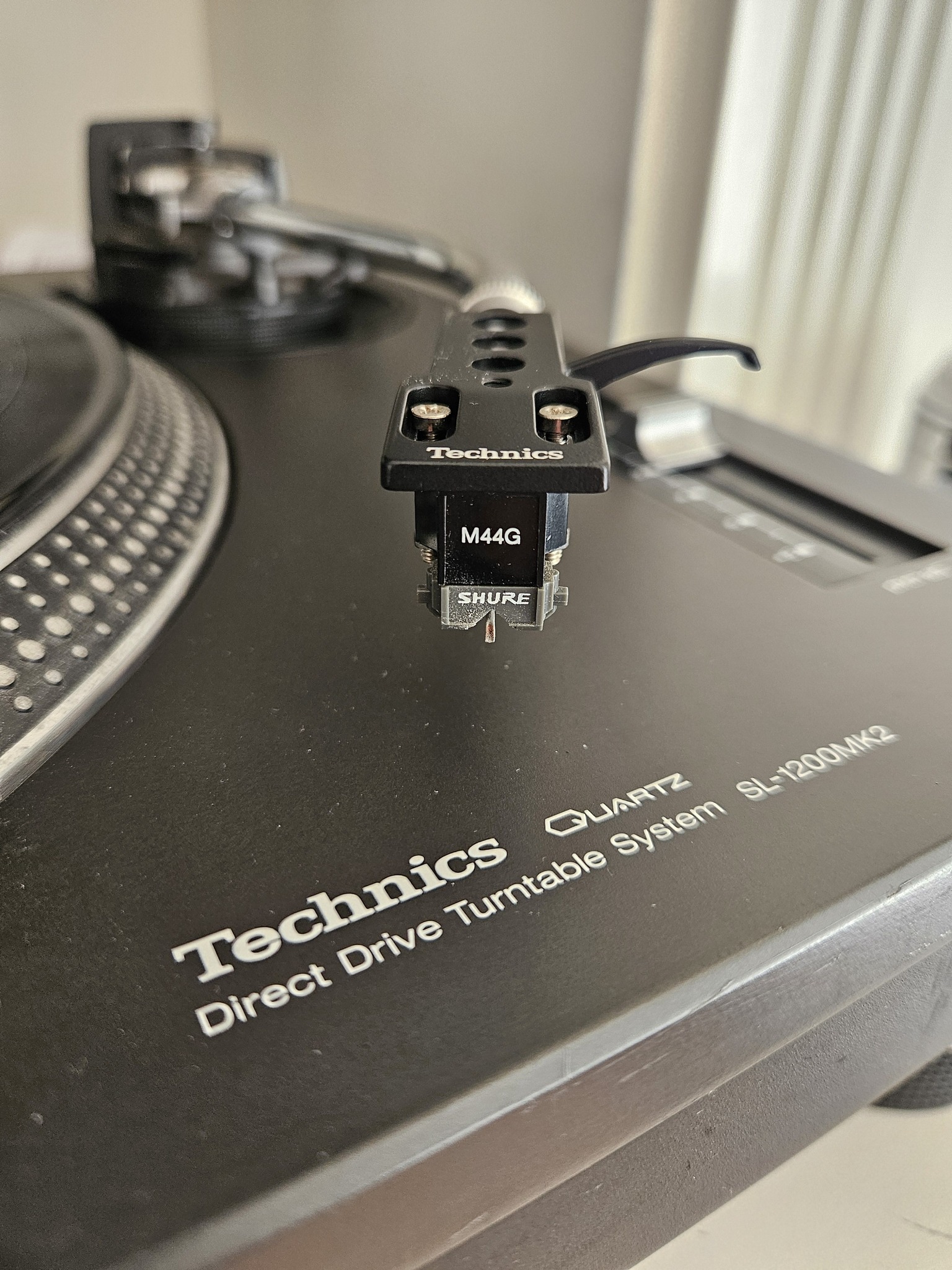 This is my technics sl1200 mkii in black
