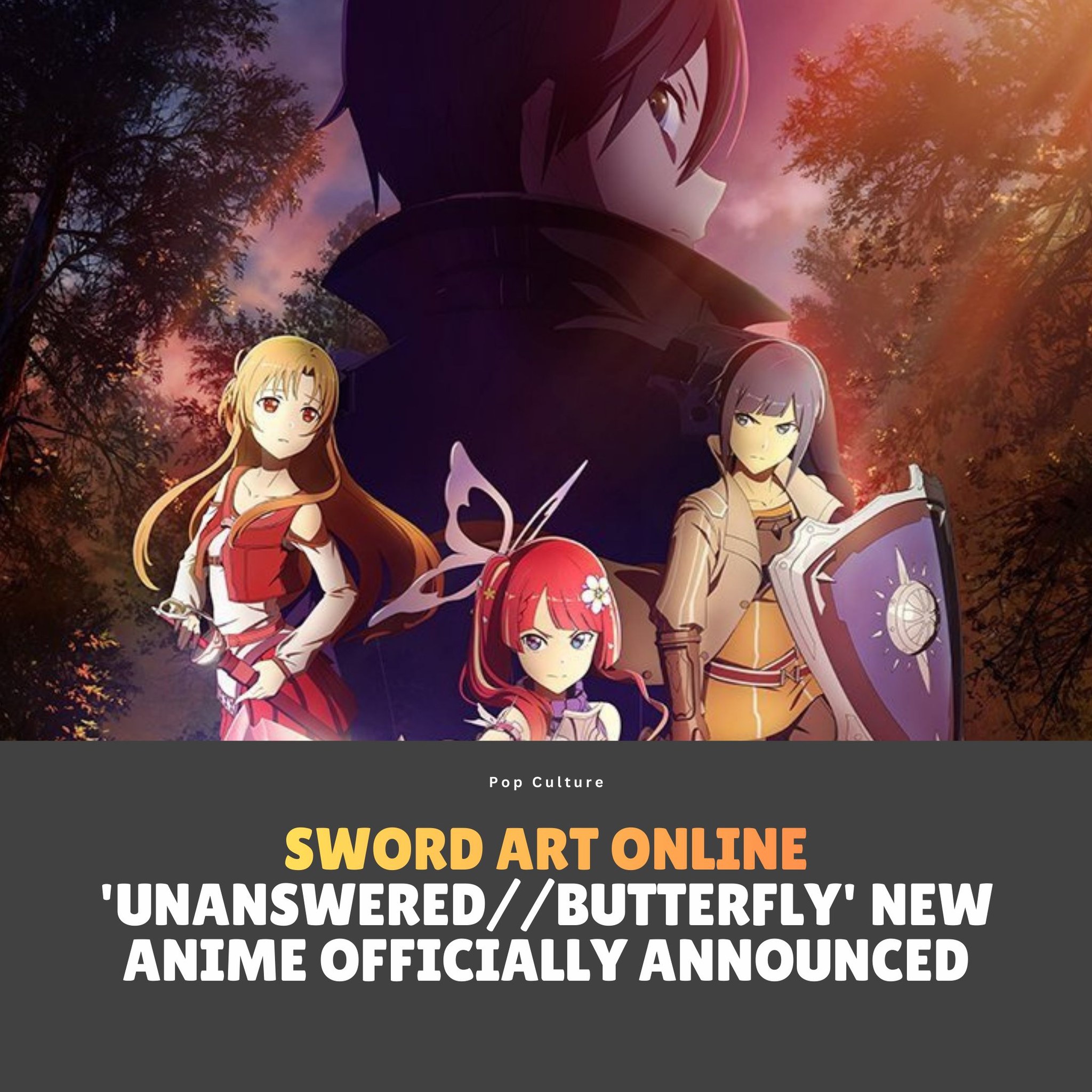 New Sword Art Online anime Unanswered//Butterfly announced