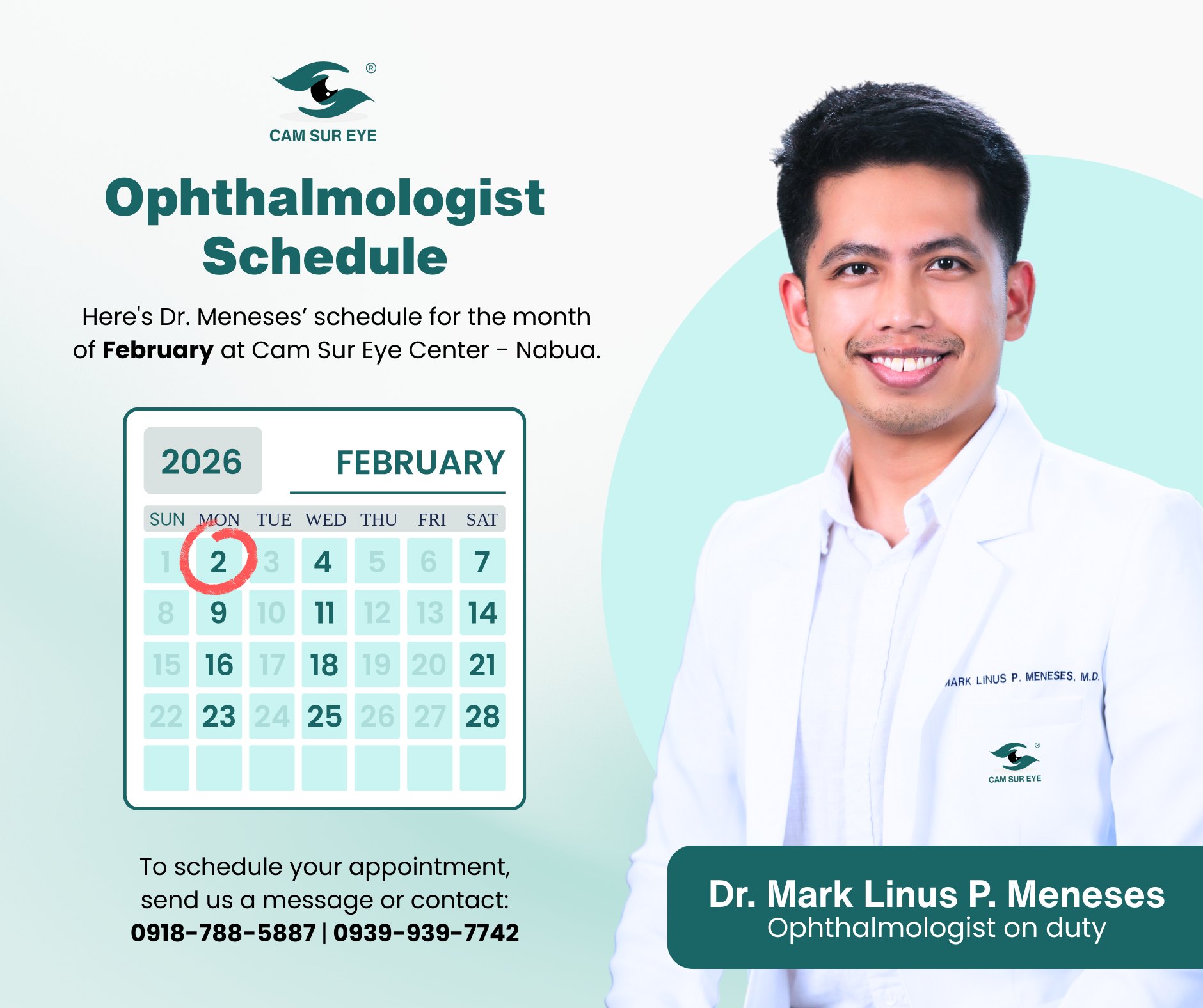 Cam - 𝗦𝘁𝗮𝗿𝘁 𝘁𝗵𝗲 𝗹💕𝘃𝗲 𝗺𝗼𝗻𝘁𝗵 𝘄𝗶𝘁𝗵 𝗰𝗹𝗲𝗮𝗿 𝘃𝗶𝘀𝗶𝗼𝗻! Dr. Mark Linus P. Meneses ...