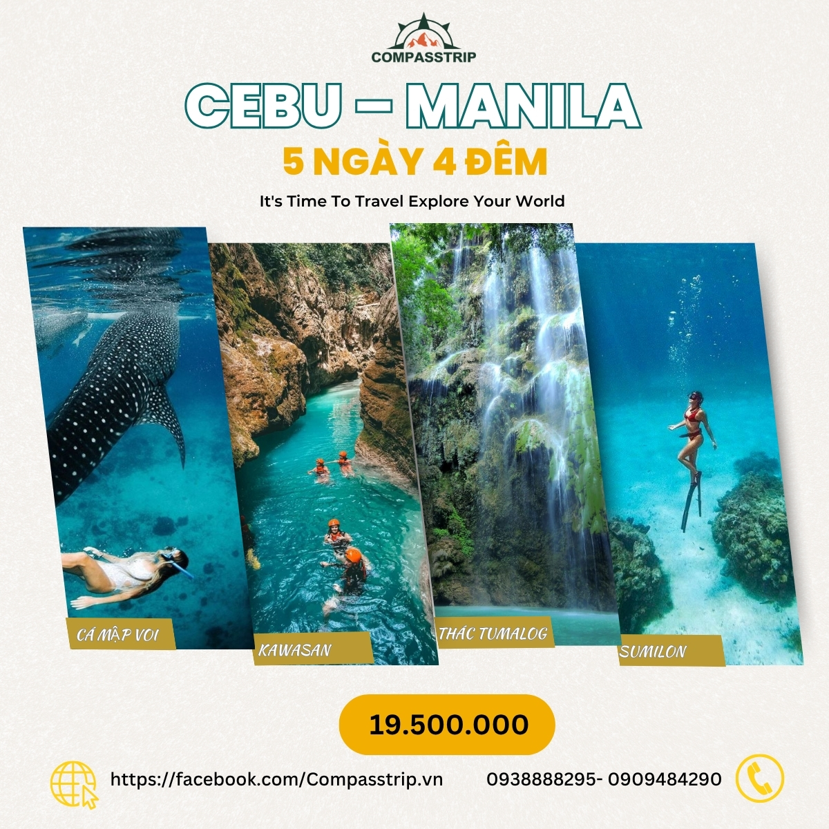 Compass - 🌴 TOUR CEBU – MANILA 5N4Đ | Chạm vào thiên nhiên hoang sơ ...