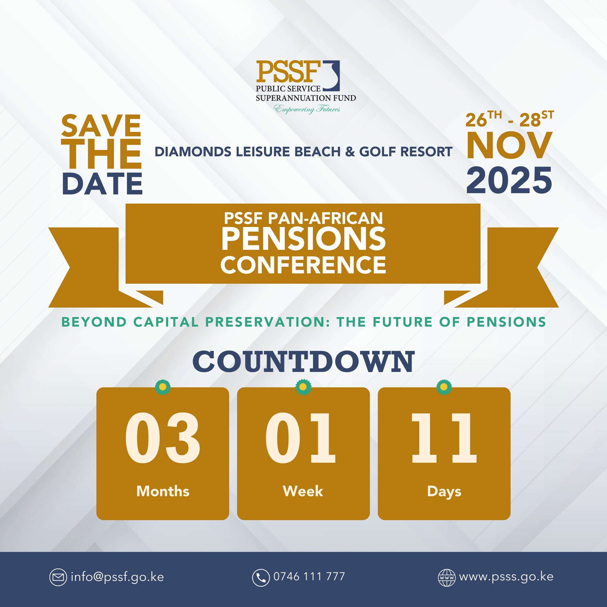 Public - Mark your calendars! The Inaugural PSSF Pan-African Pensions ...