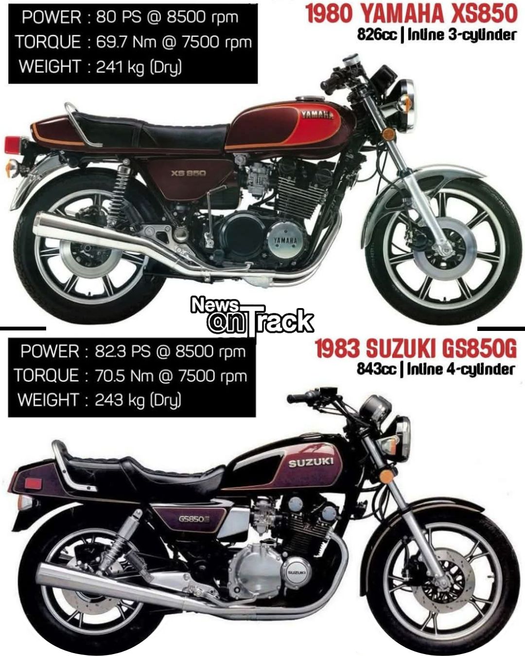 The 1982 Yamaha XJ650 Turbo and 1983 Suzuki XN85 Turbo represent