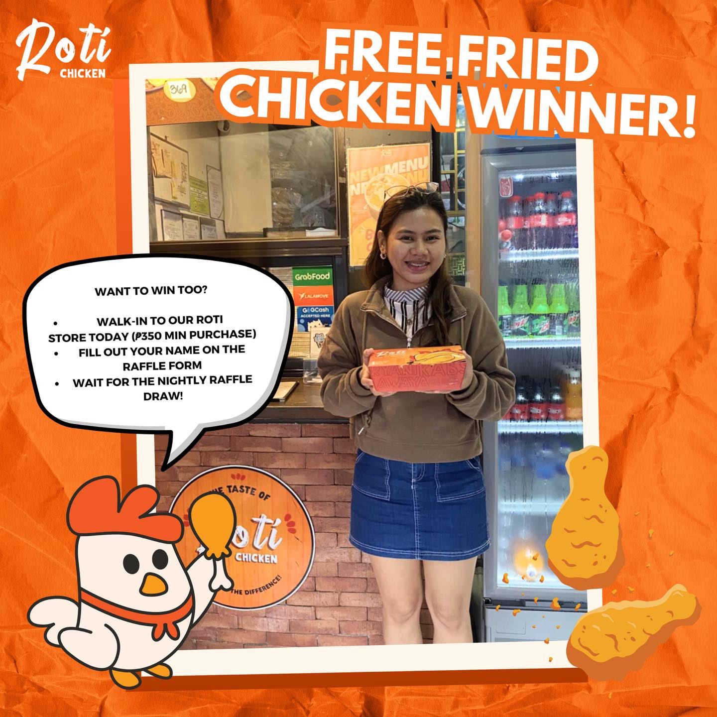 🍗 Thank you for claiming your FREE... - Roti Chicken Marikina | Facebook