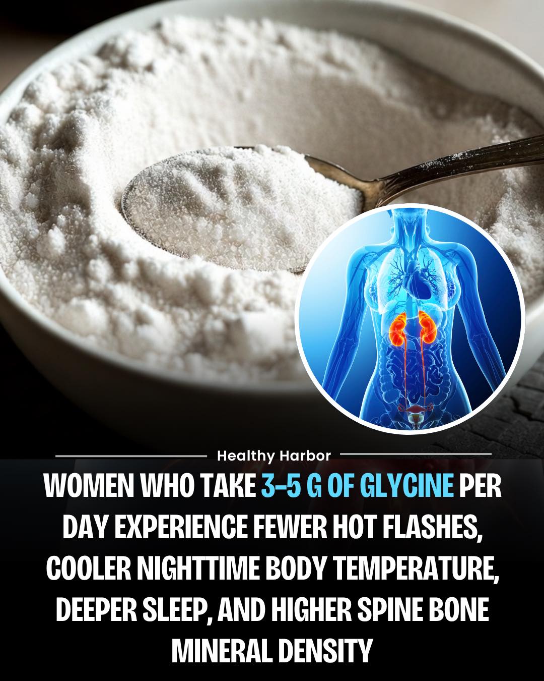 does glutathione help with menopause Glycine is an important amino acid for women's health, particularly during midlife and menopause. Research shows that taking around 3 grams of glycine before bed can lower core body temperature, improve HealthyDerm Copper Peptides GHK-Cu