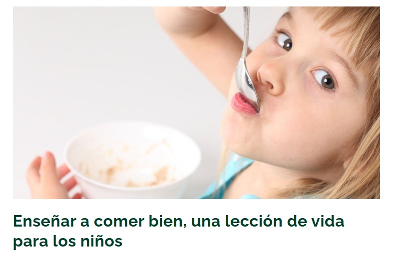 Santillana - Los peques imitan lo que ven, así que si nos ven comer ...