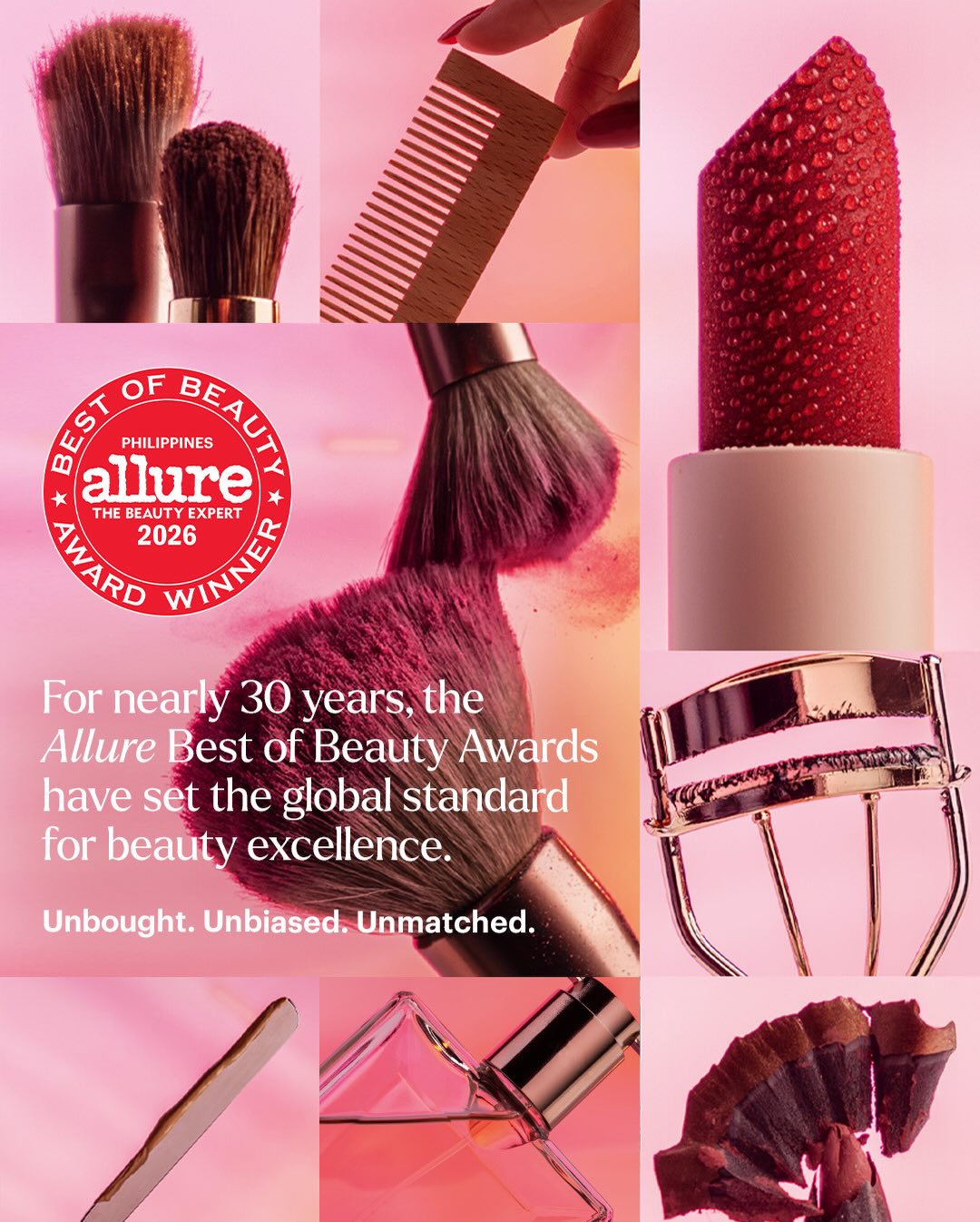 For nearly 30 years, the Allure Best of Beauty Awards has stood as beauty journalism's most respected seal of excellence—a red mark that signals truth, performance, and proof. This year, #AllurePhilippines carries