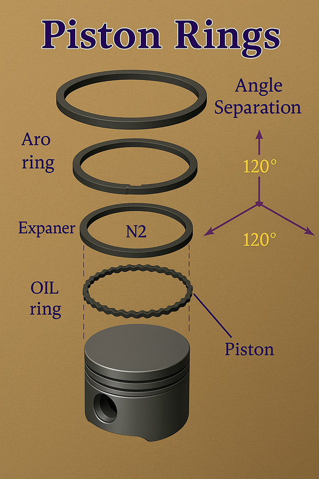 Craft skills - Piston rings and angle separation 🚘⚙️🔩 | Facebook