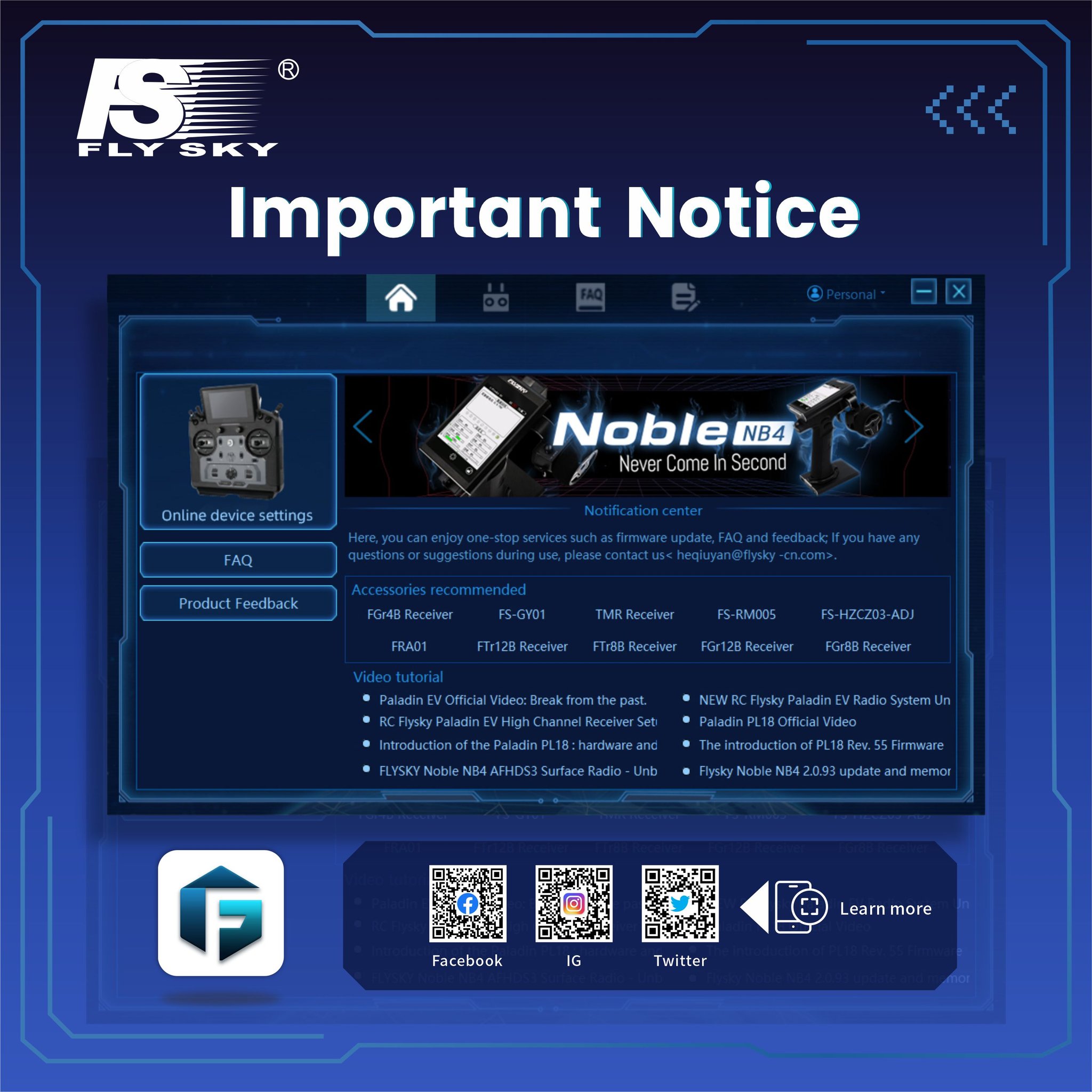 Flysky RC - 📌Important Update: Upgrade to Flysky Assistant... | Facebook