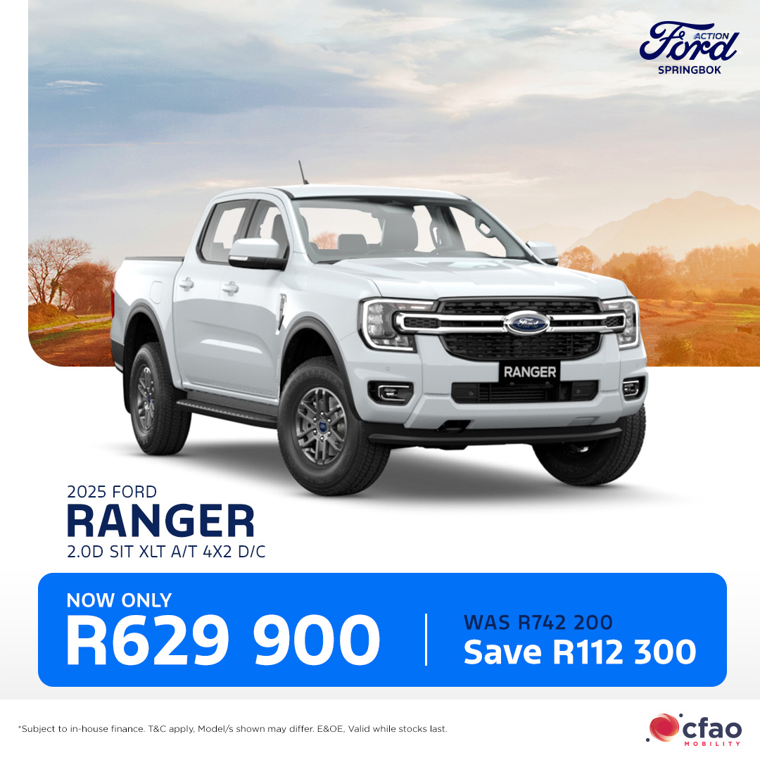Action - 2025 Ford Ranger 2.0D SiT XLT A/T 4x2 D/C from R629 900* 🌐 ...