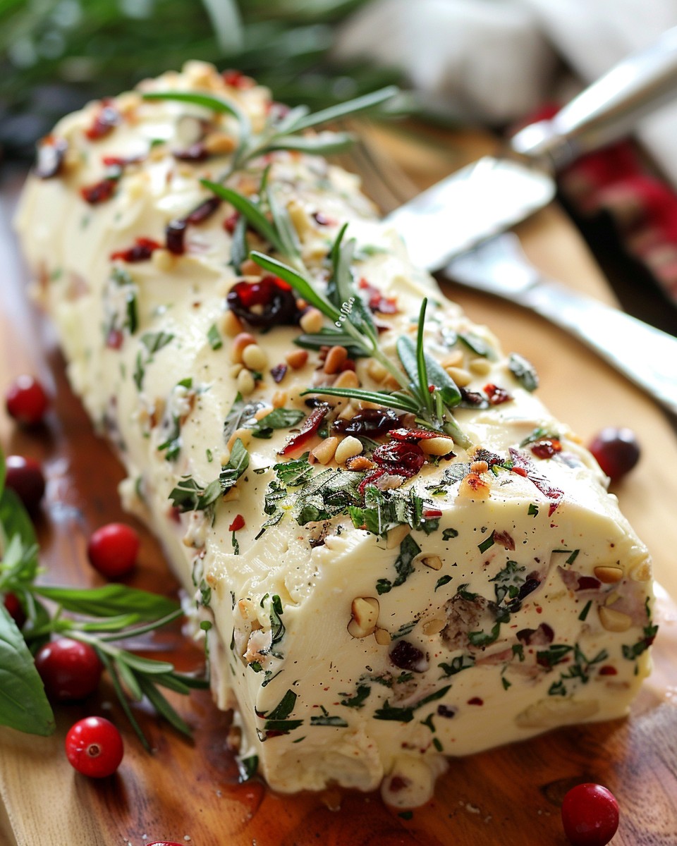 Recipes Aleena - Creamy Mascarpone & Parmesan Cheese Log... | Facebook