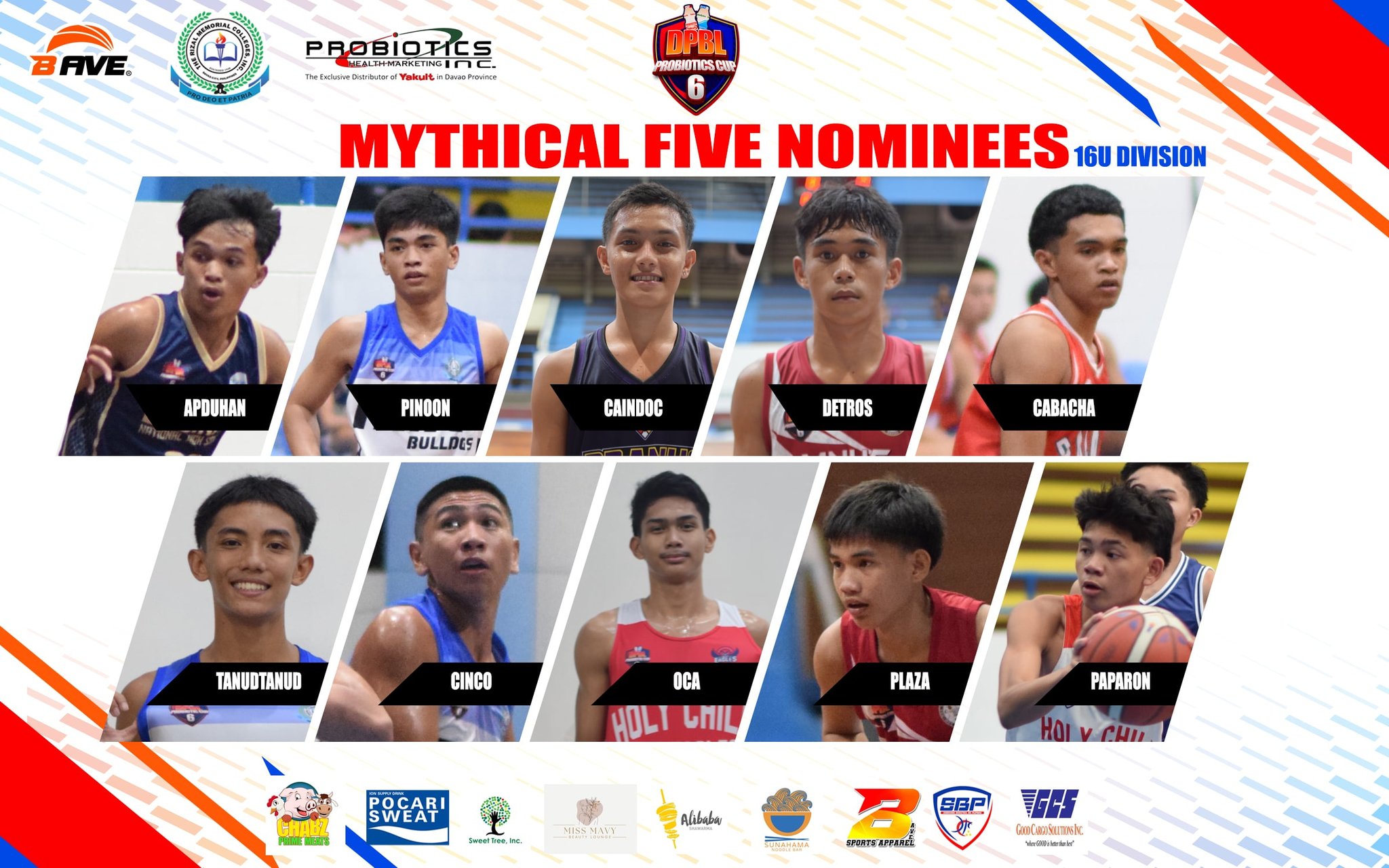 bave - Here are the Mythical Five Nominees for the 16U Division of the ...