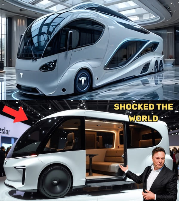 Knowledge - 2025 Tesla Luxury Motorhome Camper – $400K All-Electric ...
