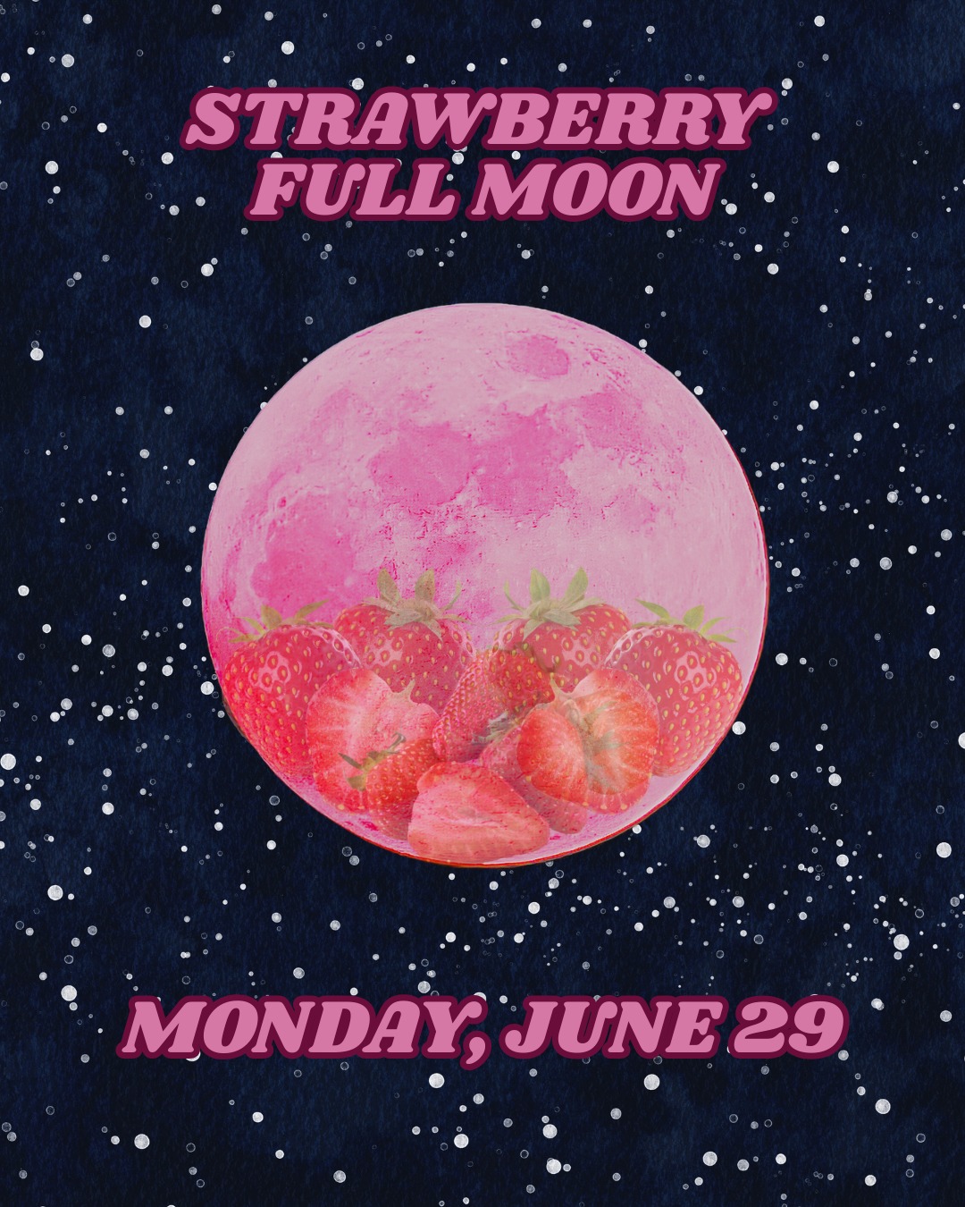 The Strawberry Moon rises on Monday, June 29th 🍓🌕 Despite its