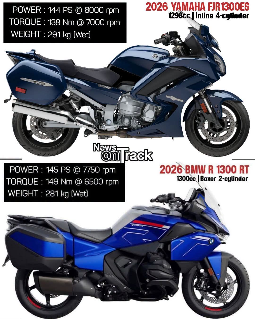 The Yamaha FJR1300 and Kawasaki 1400GTR square off as a classic
