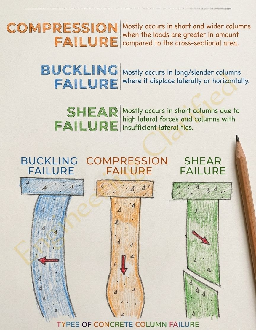Engineering - Types of Concrete Column Failure | Facebook