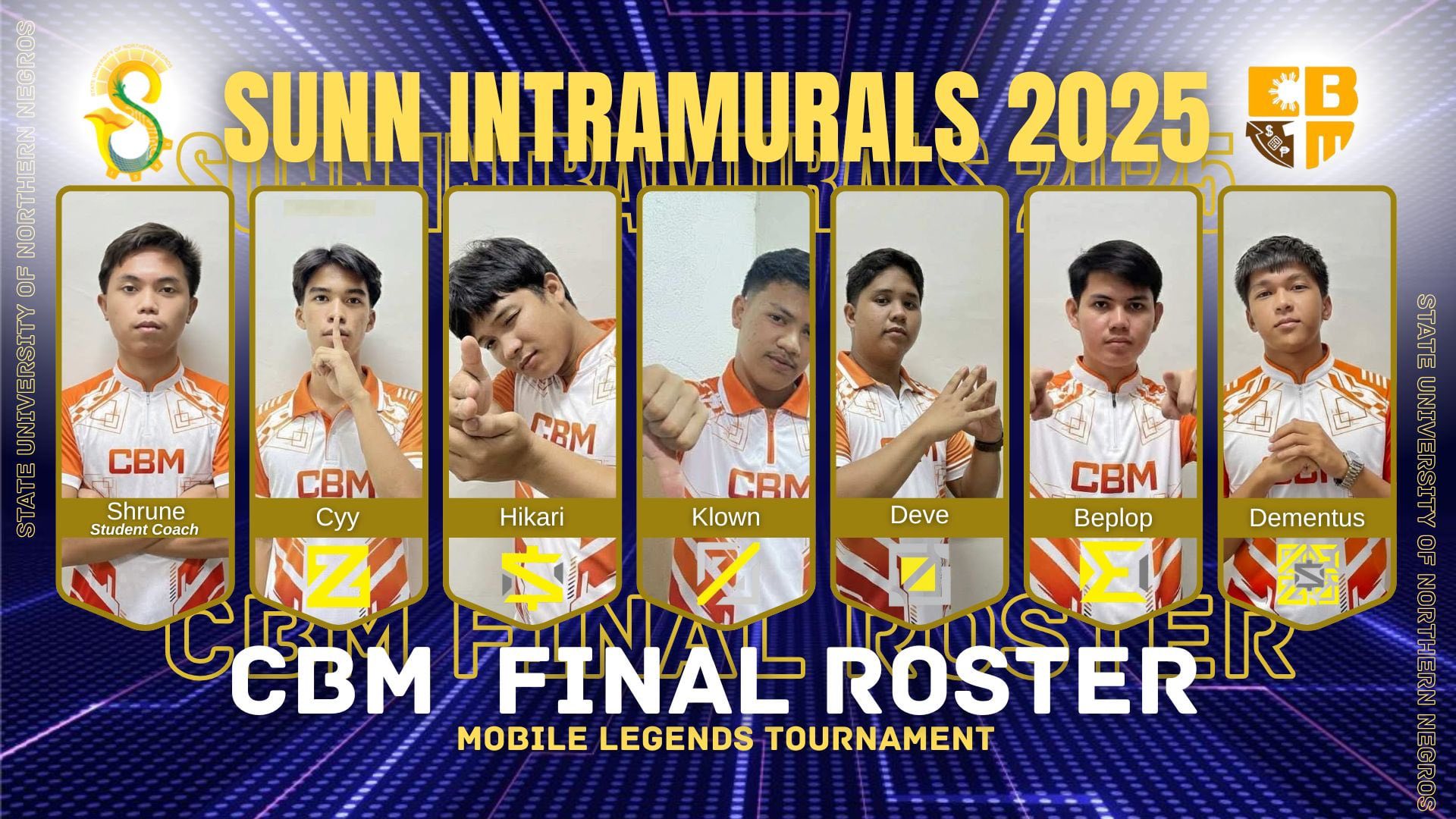 Boss - Proudly presenting the rosters of all colleges competing in the ...