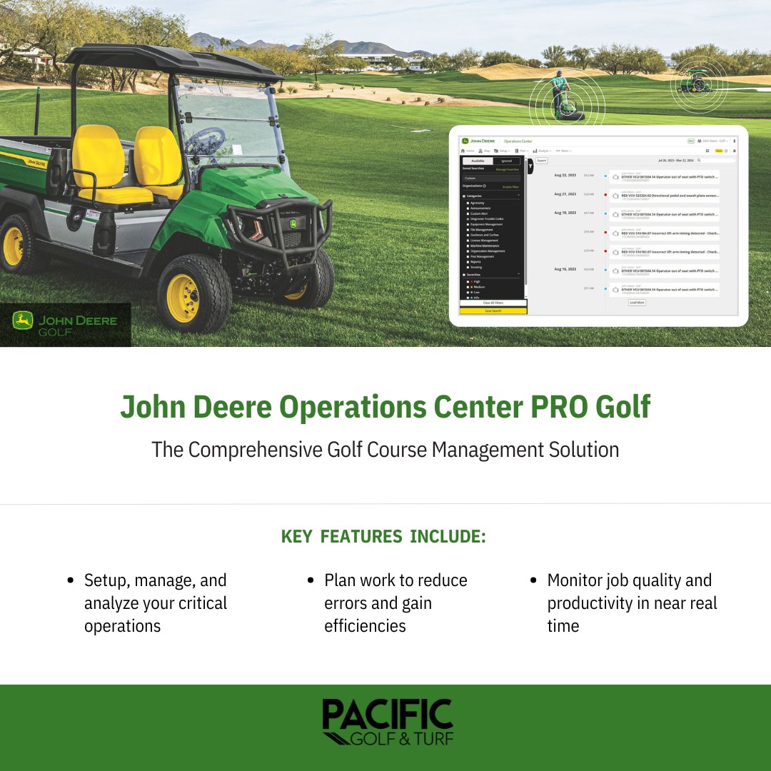 The John Deere Operations Center is... - Pacific Golf & Turf | Facebook