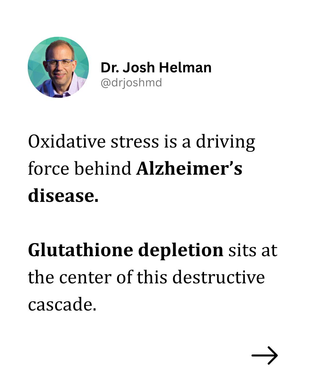 Glucosamine supplement may worsen Alzheimer's outcomes
