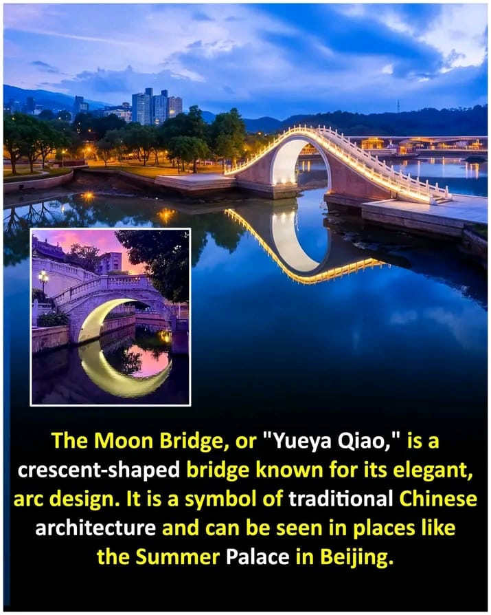 The moon bridge in Yongqingfang, China ✨️🌙